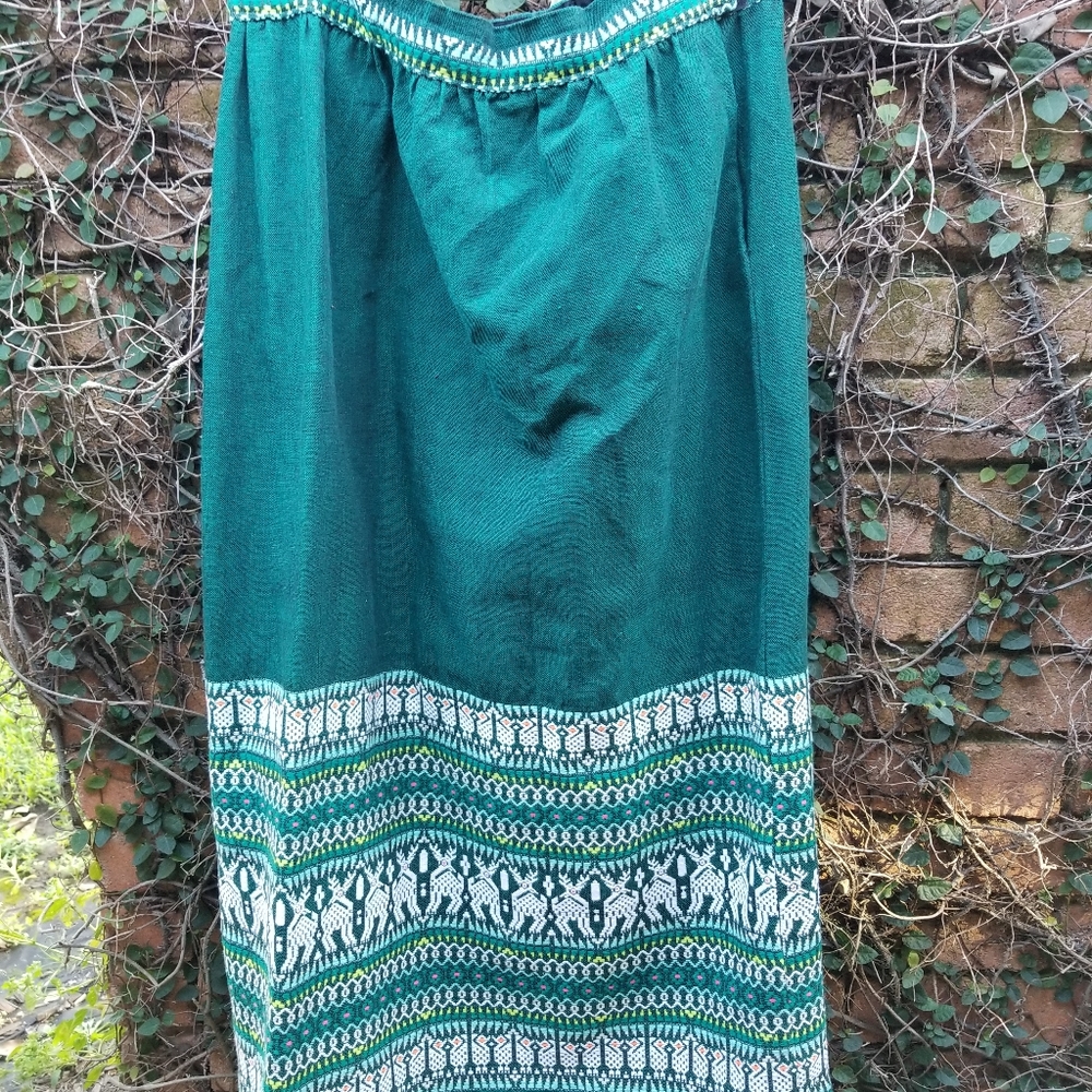 Vintage 70s Guatemalan maxi skirt